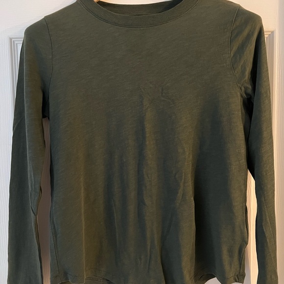 Whisper Cotton Rib-Crewneck Long-Sleeve Tee - Picture 2 of 3